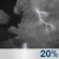 Monday Night: A slight chance of showers and thunderstorms before 5am. Mostly cloudy, with a low around 64. Southwest wind 0 to 10 mph. Chance of precipitation is 20%. Monday Night: Slight Chance Showers And Thunderstorms